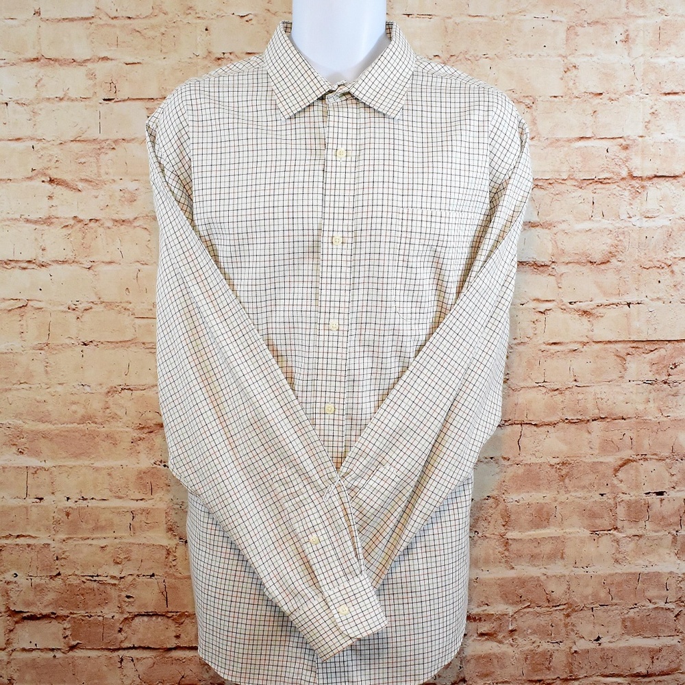 Lauren Ralph Lauren Non Iron Checked L/S Shirt EUC